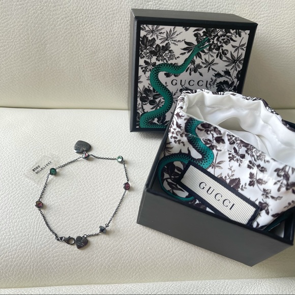 NEW GUCCI Bracelet Chain Blind for Love Heart - Picture 2 of 5